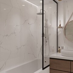 Керамогранит Lavelly Carrara Antico белый полированный 1200x600x8,5 мм (2 шт.=1,44 кв.м) - фото 3