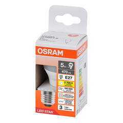 Лампа светодиодная Osram E27 2700К 5 Вт 470 Лм 230 В шар матовая - фото 7