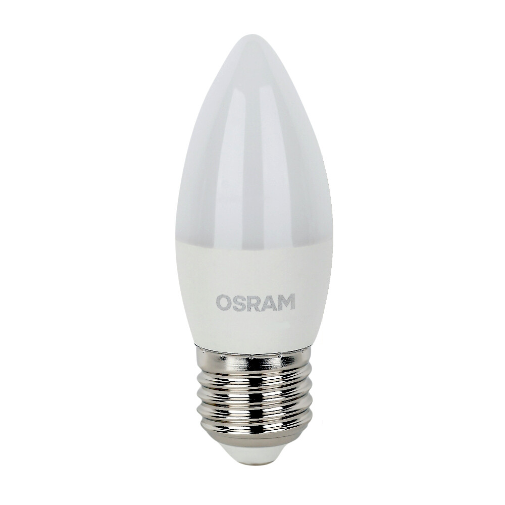 Лампа светодиодная Osram E27 4000К 7 Вт 600 Лм 170-250 В свеча В60 матовая