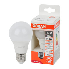 Лампа светодиодная Osram E27 4000К 9 Вт 806 Лм 170-250 В груша A75 матовая - фото 7