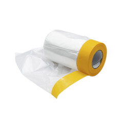 Пленка защитная Deltaroll для малярных работ с клейким краем 10 мкм 0,5х20 м (10 кв.м) - фото 3