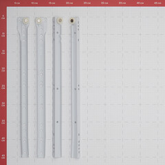 Направляющие роликовые 400х1,1 мм белые (1 комплект) - фото 2