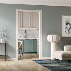 Плинтус экополимер Cosca 80х10х2000 мм белый (PX058) - фото 4