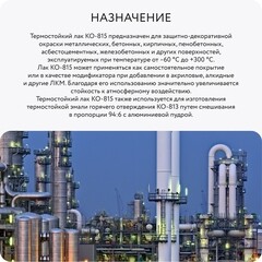 Лак термостойкий Elcon КО-815 матовая 20 кг - фото 2