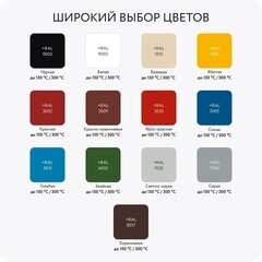 Эмаль термостойкая Elcon ОС-51-03 серая матовая 150 градусов 25 кг - фото 3