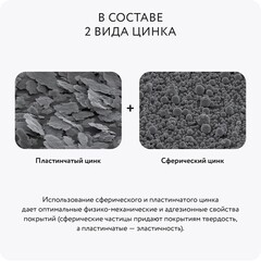 Грунт-эмаль цинконаполненная Elcon Zintech серая RAL 7040 матовая 10 кг - фото 7