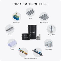 Грунт-эмаль цинконаполненная Elcon Zintech серая RAL 7040 матовая 25 кг - фото 5