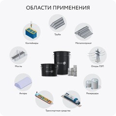 Грунт-эмаль цинконаполненная Elcon Zintech серая RAL 7040 матовая 10 кг - фото 6