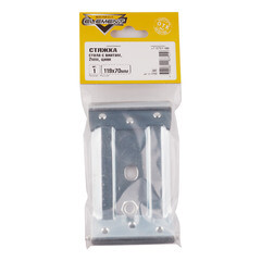 Стяжка стола оцинкованная 119х70х2 мм с винтом - фото 4