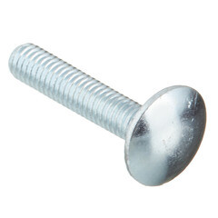 Болт мебельный оцинкованный 6х30 мм DIN 603 полусферическая головка с гайкой (10 шт.) - фото 2