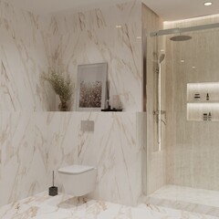 Керамогранит Lavelly Calacatta Imperia белый матовый 600x600x8,2 мм (4 шт.=1,44 кв.м) - фото 2