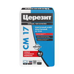 Клей для плитки и керамогранита Церезит СМ 17 FibreForce эластичный серый класс C2 TE S1 25 кг - фото 1