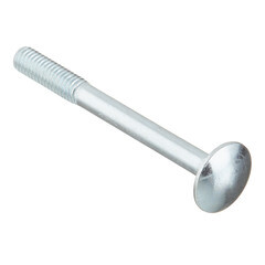 Болт мебельный оцинкованный 6х50 мм DIN 603 полусферическая головка с гайкой (8 шт.) - фото 4