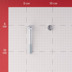 Болт мебельный оцинкованный 6х50 мм DIN 603 полусферическая головка с гайкой (8 шт.) - фото 3