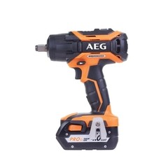 Гайковерт ударный аккумуляторный бесщеточный AEG Проф BSS18MTF12BL-402C 18 В 4 Ач Li-Ion 2 АКБ и ЗУ (19308258) - фото 1