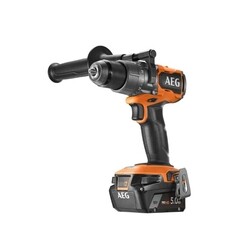 Дрель-шуруповерт ударная аккумуляторная бесщеточная AEG Проф BSB18C3BL-402C 18 В 4 Ач Li-Ion 2 АКБ и ЗУ (15703839) - фото 1