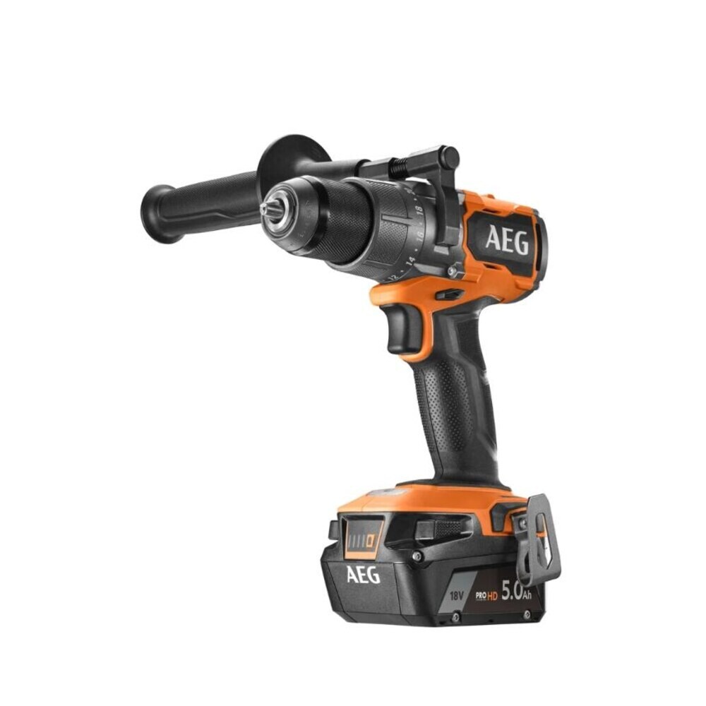 Дрель-шуруповерт ударная аккумуляторная бесщеточная AEG Проф BSB18BL2-602K 18 В 5 Ач Li-Ion 2 АКБ и ЗУ (22911357)