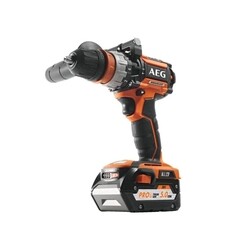 Дрель-шуруповерт ударная аккумуляторная бесщеточная AEG Проф BSB18CBLLI502C 18 В 5 Ач Li-Ion 2 АКБ и ЗУ (19308342) - фото 1