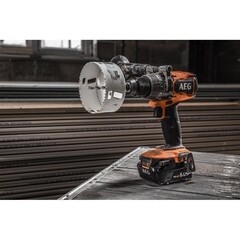 Дрель-шуруповерт ударная аккумуляторная бесщеточная AEG Проф BSB18BL2-602K 18 В 5 Ач Li-Ion 2 АКБ и ЗУ (22911357) - фото 4