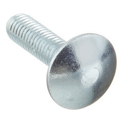 Болт мебельный оцинкованный 8х30 мм DIN 603 полусферическая головка с гайкой (6 шт.) - фото 4