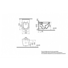 Комплект инсталляции Vitra с унитазом VitrA Mia Round и сиденьем микролифт (9873B003-7205) - фото 2