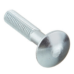 Болт мебельный оцинкованный 8х40 мм DIN 603 полусферическая головка с гайкой (6 шт.) - фото 4