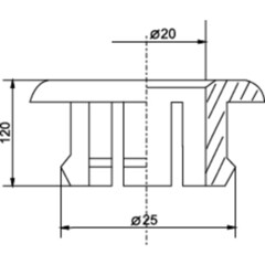 Обрамление перелива для раковины Wirquin черное - фото 2