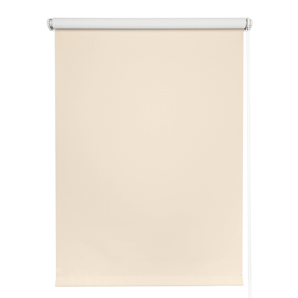 Рулонная штора блэкаут 160х175 см Domlegrand Блэкаут Титан крем