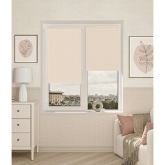 Рулонная штора блэкаут 160х175 см Domlegrand Блэкаут Титан крем - фото 3