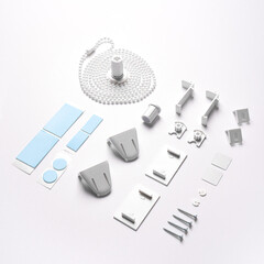 Рулонная штора блэкаут 160х175 см Domlegrand Блэкаут Титан крем - фото 2