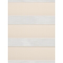 Рулонная штора день-ночь 52х160 см Domlegrand Easy Fix светло-бежевая - фото 1