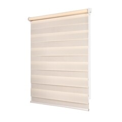 Рулонная штора день-ночь 52х160 см Domlegrand Easy Fix светло-бежевая - фото 3