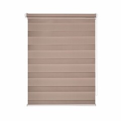 Рулонная штора день-ночь 60х160 см Domlegrand Easy Fix бежевая - фото 1