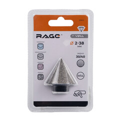 Фреза алмазная конусная Rage по керамограниту d2-38 мм для УШМ (559600) - фото 5