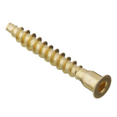 Стяжка шурупная латунированная 7х50 мм потайная головка HEX 4 (15 шт.) - фото 4