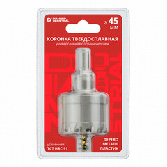 Коронка твердосплавная Diamond Industrial (DIDTCT45) универсальная d45 мм - фото 3