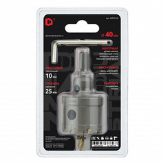 Коронка твердосплавная Diamond Industrial (DIDTCT40) универсальная d40 мм - фото 2