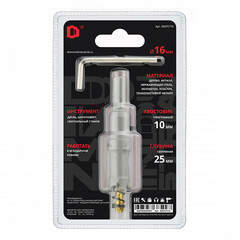 Коронка твердосплавная Diamond Industrial (DIDTCT16) универсальная d16 мм - фото 2