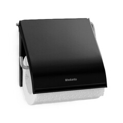 Изображение товара Держатель для туалетной бумаги Brabantia ReNew с крышкой сталь черный (108600)