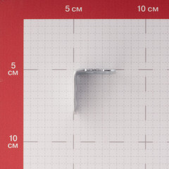 Уголок мебельный оцинкованный 30х30х30 мм - фото 2