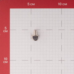 Полкодержатель Г-образный d5 мм никель (4 шт.) - фото 3
