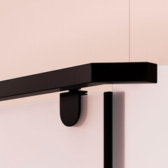 Душевой уголок RGW PA 081B черный 120х120х195 см пятиугольник стекло матовое 6 мм - фото 4