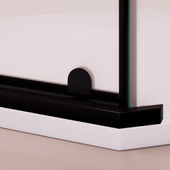 Душевой уголок RGW PA 081B черный 120х120х195 см пятиугольник стекло матовое 6 мм - фото 3