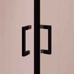 Душевой уголок RGW PA 038B черный 90х90х195 см квадрат стекло прозрачное 6 мм - фото 4