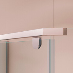 Душевой уголок RGW PA-82 хром 90х90х195,5 см пятиугольник стекло прозрачное 6 мм (41088299-11) - фото 3