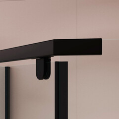 Душевой уголок RGW PA-83-B черный 100х100х195,5 см пятиугольник стекло прозрачное 6 мм (78088300-14) - фото 4