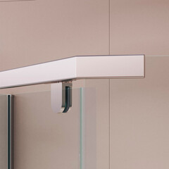 Душевой уголок RGW PA-83 хром 100х100х195,5 см пятиугольник стекло прозрачное 6 мм (78088300-11) - фото 4