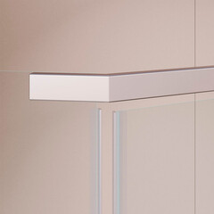 Душевой уголок RGW PA-83 хром 100х100х195,5 см пятиугольник стекло прозрачное 6 мм (78088300-11) - фото 3