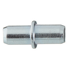 Полкодержатель d5 мм никель с бортиком (12 шт.) - фото 2