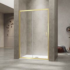 Душевая дверь RGW PA-114-Gb стекло прозрачное 170х195 см профиль золото 6 мм раздвижная (030811417-16) - фото 3